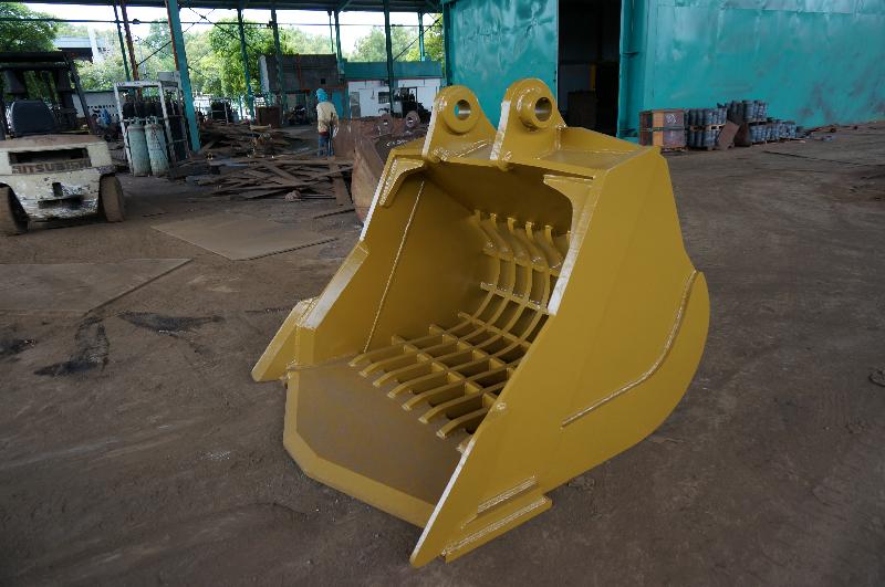 CAT345 SKELETON RIP BUCKET