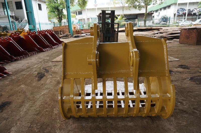 CAT345 SKELETON RIP BUCKET